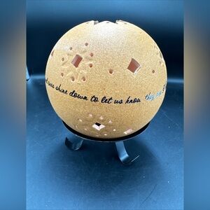 Pavilion - IN MEMORY 5" PIERCED ROUND CANDLE HOLDER - Memory Candle Loved Ones